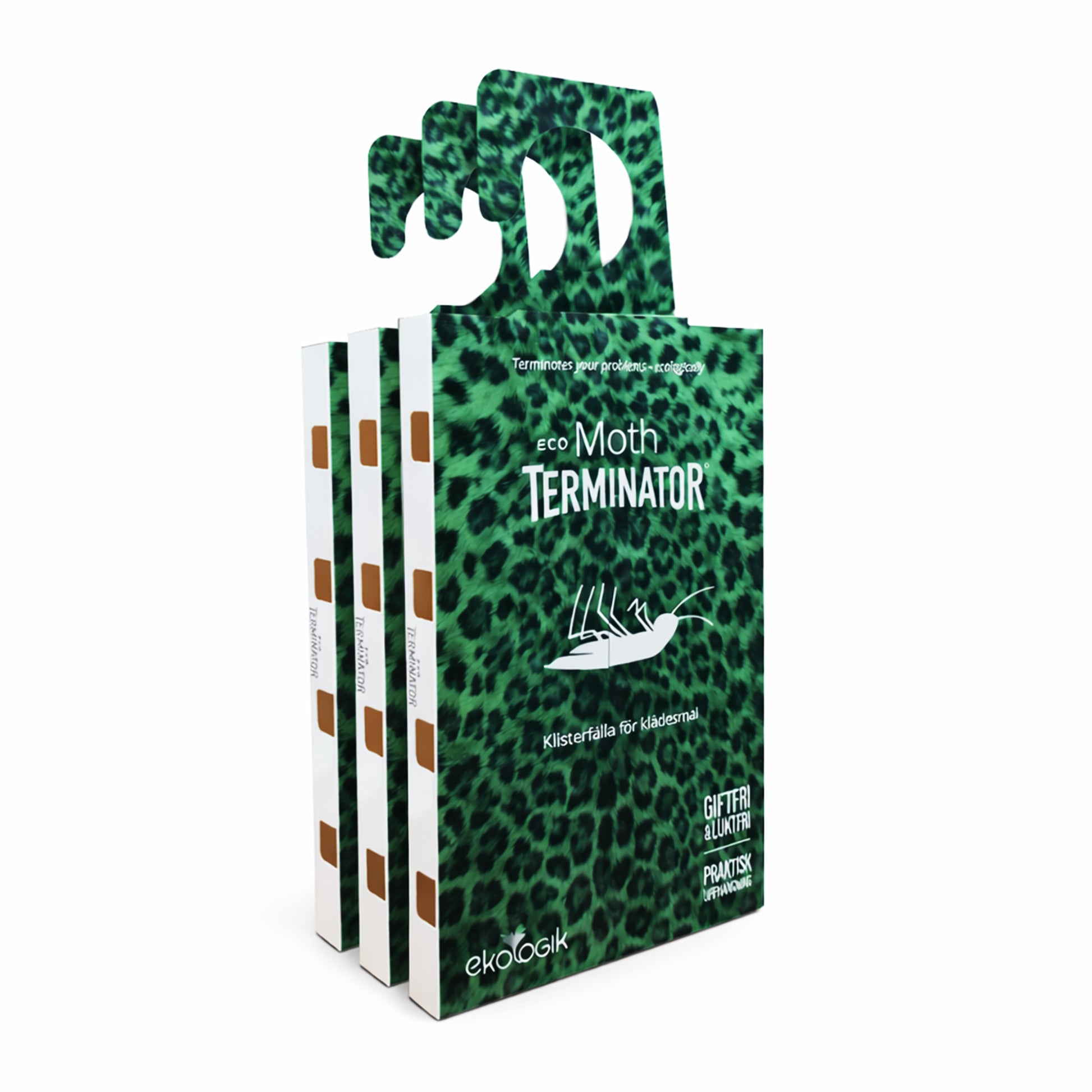 Eco Terminator carpet and clothes moth traps with pheromone lure – non-toxic sticky monitoring traps