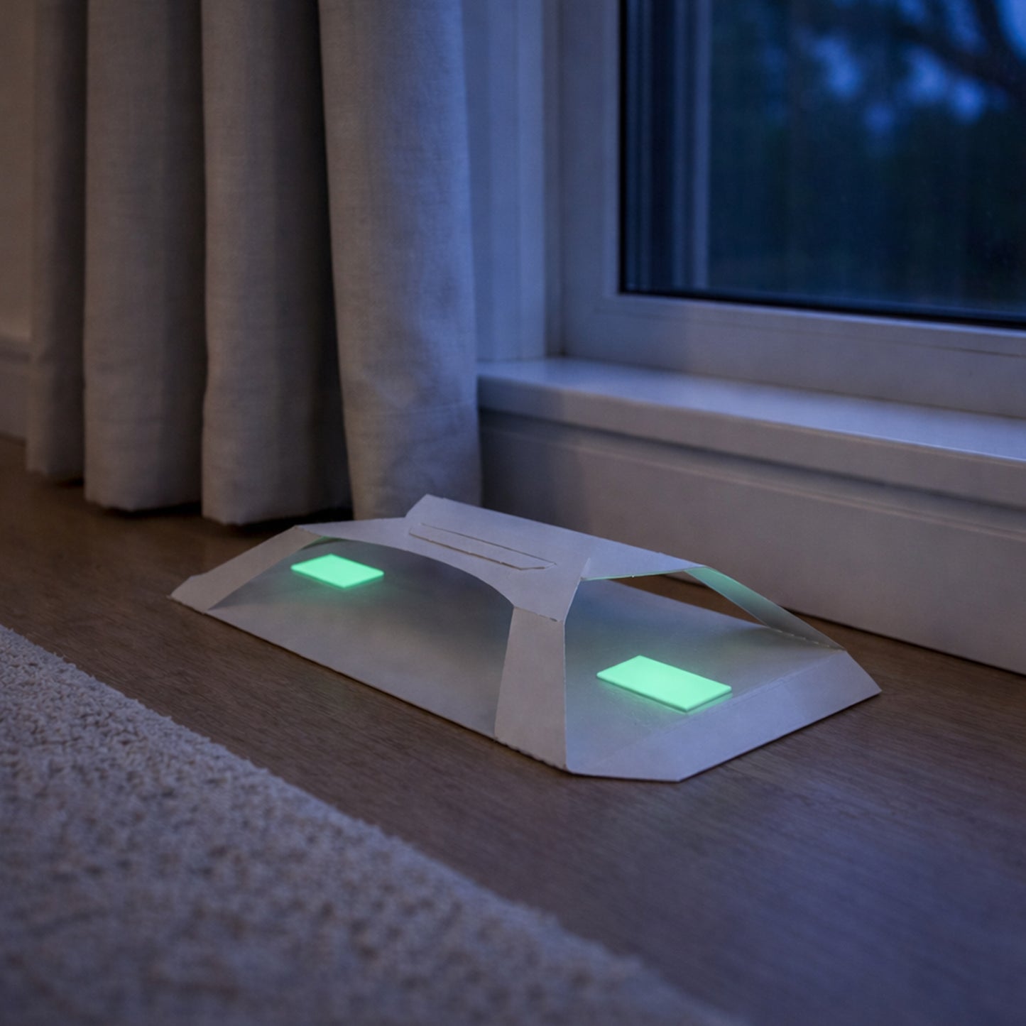 Non-toxic varied carpet beetle monitoring trap with light attractor